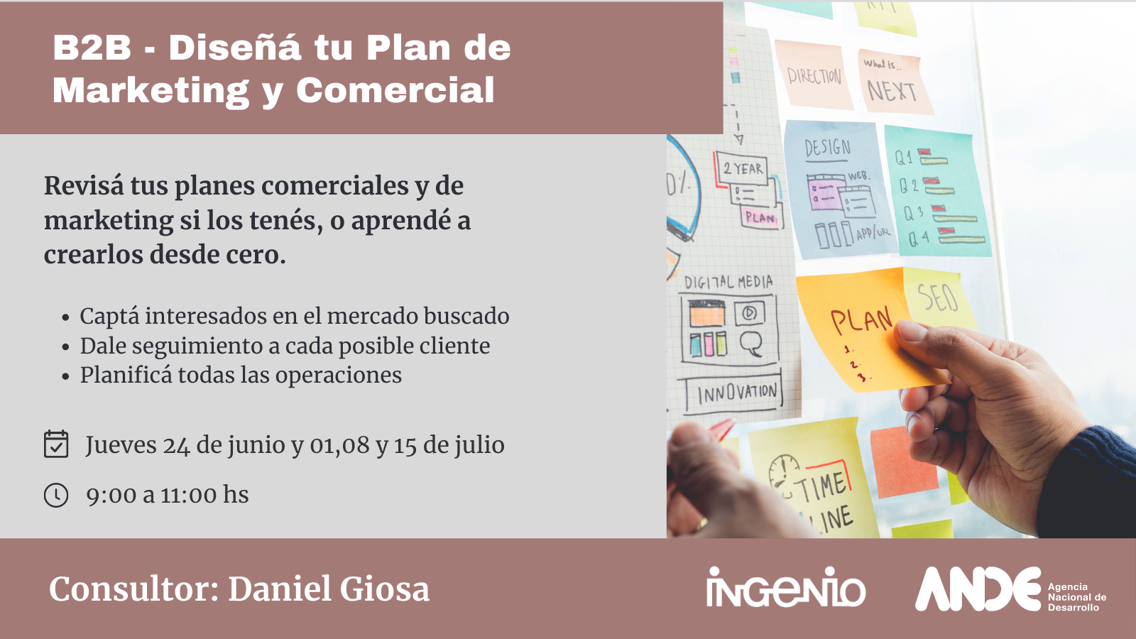 B2B – Diseñá tu Plan de Marketing y Comercial