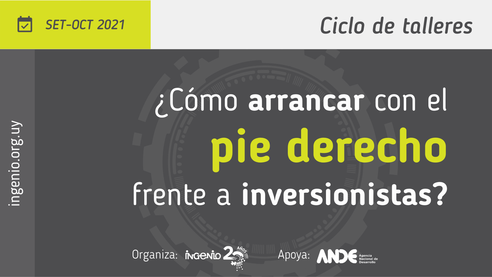 Ciclo de talleres para arrancar con el pie derecho