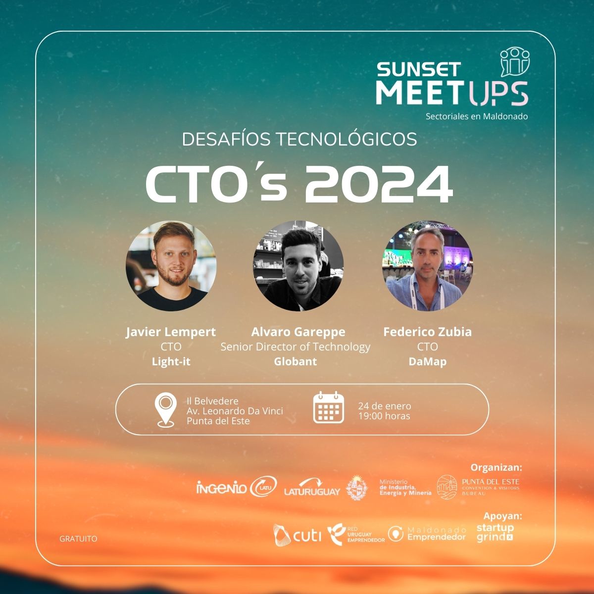 ? Sunset Meetup Desafíos Tecnológicos 2024 para los CTO’s
